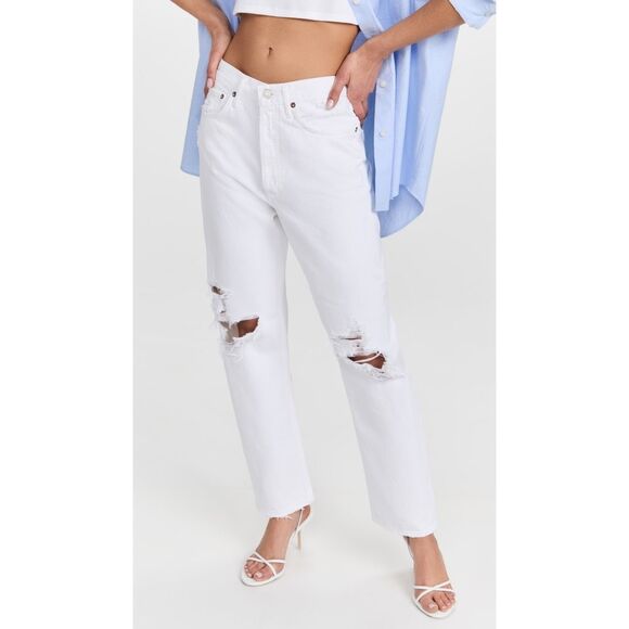 AGOLDE 90’s Mid Rise Loose Jeans in Vanish Size 27 - Picture 1 of 10